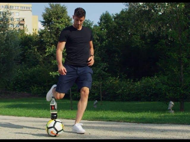 Robert Lewandowski bottle flip ️ #trick