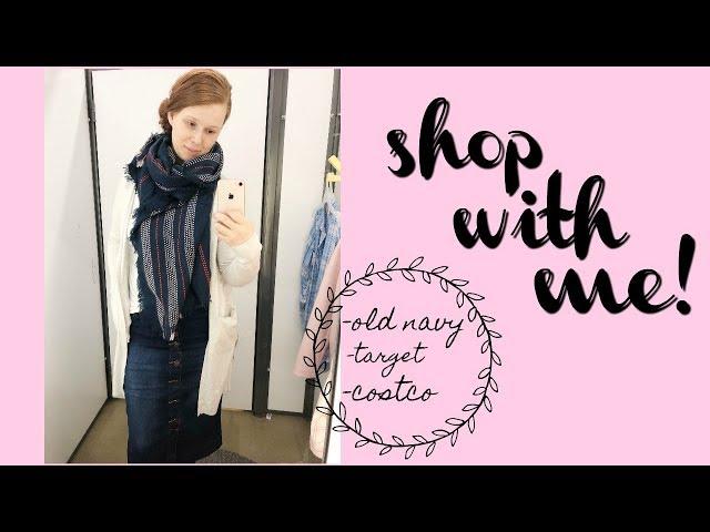 SHOP WITH ME// OLD NAVY,  TARGET, COSTCO HAUL // APOSTOLIC MOM