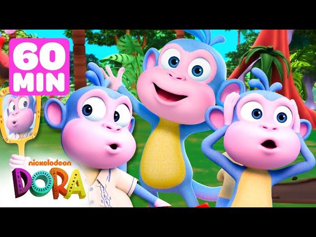 Boots Monkeys Around!  1 Hour of Dora Brand New Scenes! | Dora & Friends