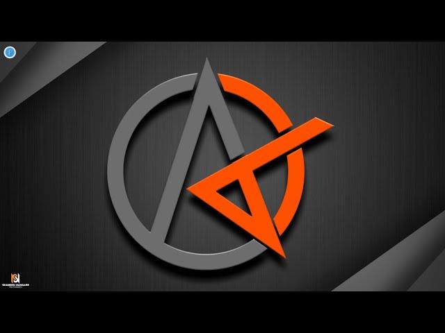 AK logo design | logo design tutorial | pixellab tutorial | logo design | sn creation |