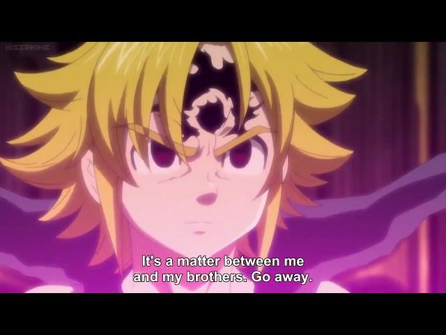 meliodas vs zeldris and estarossa fighting over Elizabeth