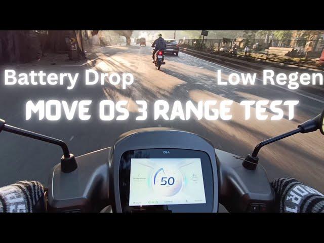 Move OS 3 Range Test Ola S1 Pro | 135Km In Normal Mode