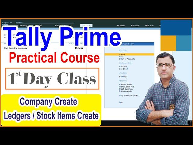 Tally Prime Complete Course | Tally Prime For Beginners / How New company Create in Tally Prime