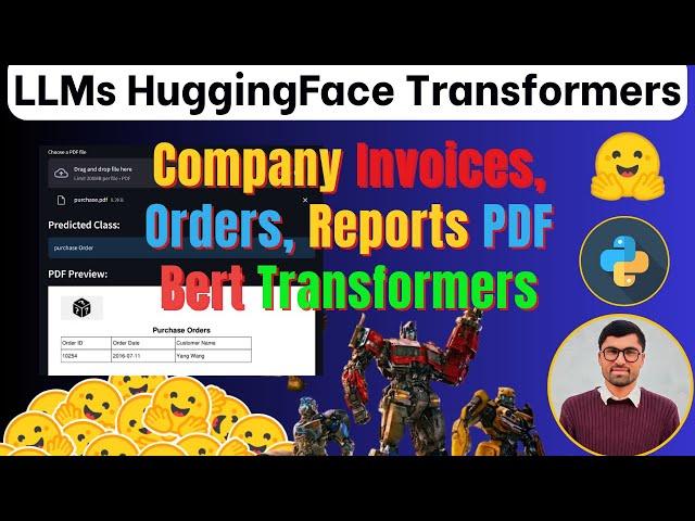Build a Document Classification Model with BERT | Classify Company Invoices, Orders, and Reports