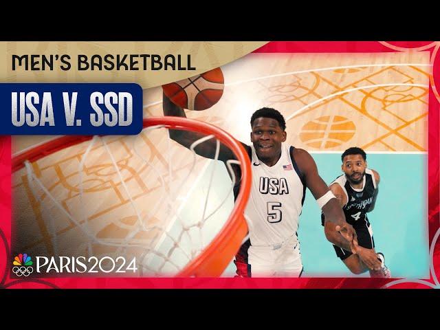 Team USA men’s basketball BLASTS past South Sudan to book spot in quarterfinals | Paris Olympics