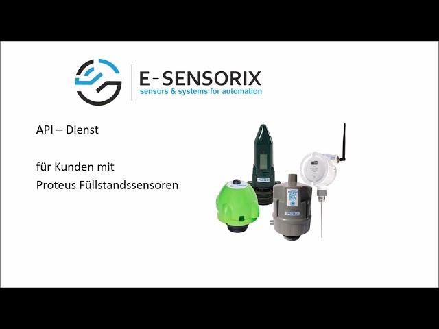 E-Sensorix API: Einführung in den API-Service für die Füllstandssensoren EcoFrog und EcoCloud