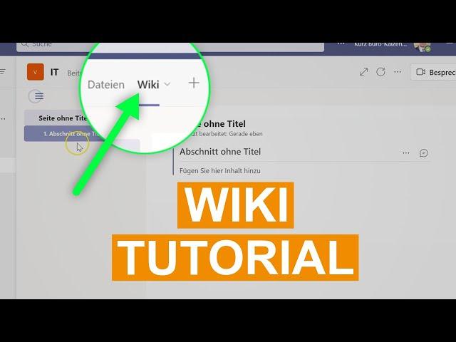  Microsoft Teams Wiki Tutorial