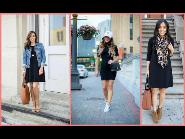 LOOKS CASUALES CON VESTIDO NEGRO PARA EL DIA/ OUTFITS CON VESTIDOS NEGROS 2024