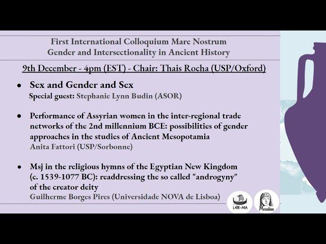 Gender and Intersectionality in Ancient History - 3rd Day