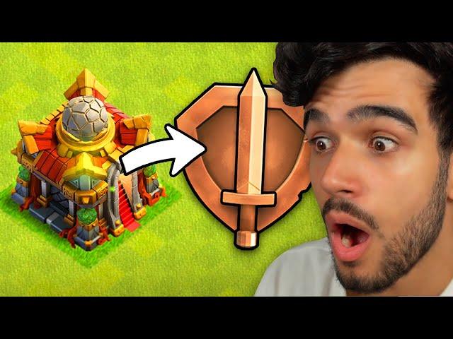 O QUE ACONTECE COM UM CV16 NA LIGA BRONZE?! CLASH OF CLANS