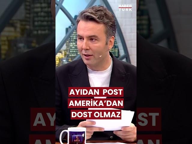 Ayıdan post Amerika'dan dost olmaz #habertürktv #canlı #mustafasarıgül