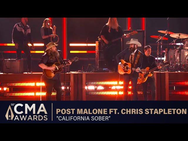 Opening performance by Post Malone ft Chris Stapleton – “California Sober” | Live at CMA Awards 2024