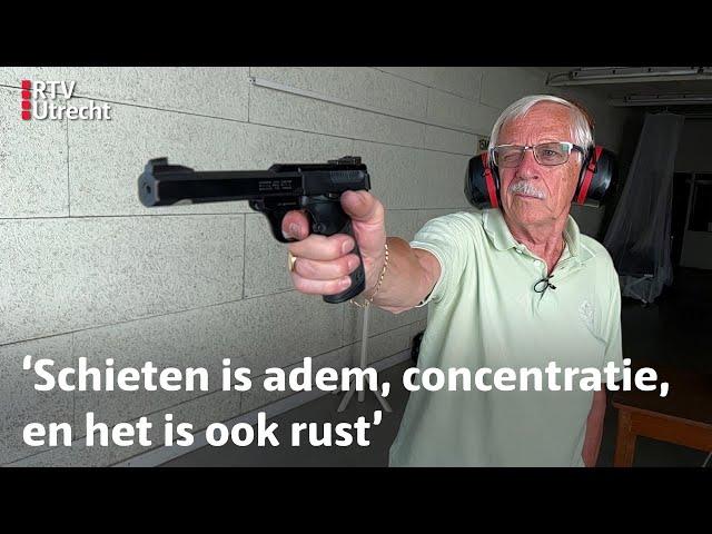 Koos zit bij de schietvereniging: 'Ik vond het meteen leuk om te doen' | RTV Utrecht