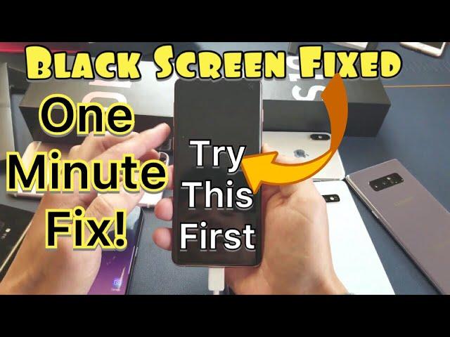 Galaxy S10/S10E/S10+: How to FIX Black Screen (2 Ways)