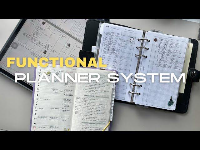 My Functional Planner System | how I preplan to weekly and daily planning + referencing!