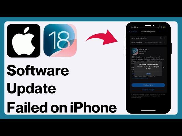 How to Fix Software Update Failed An Error Occurred Downloading iOS 18 Beta | iOS 18 Update Error