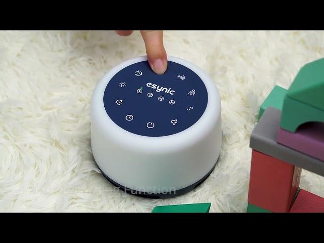 eSynic White Noise Machine Baby Rechargeable Baby Sound Machine for Sleeping