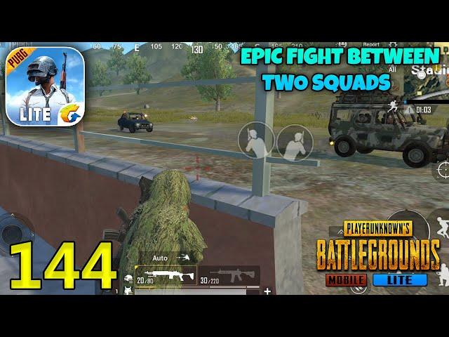 EPIC Fight Between Two Squads | PUBG Mobile Lite Solo Squad Gameplay