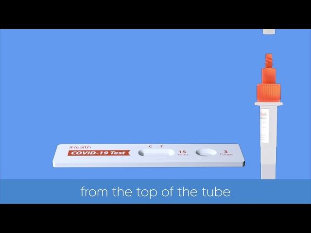 How to use iHealth COVID-19 Antigen Rapid Test Kit Step 4 - Drip sample to the test card