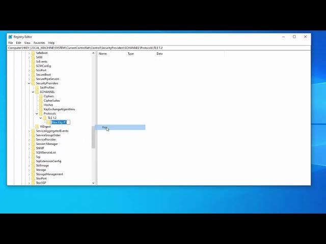 How To Enable TLS 1.2 on Windows 10 Registry