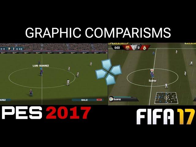 PES 2017 VS FIFA 17 GAMEPLAY COMPARISMS PPSSPP