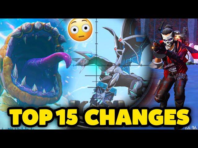 Top 15 SHOCKING CHANGES IN FREEFIRE AFTER OB 44 UPDATEMust Watch*