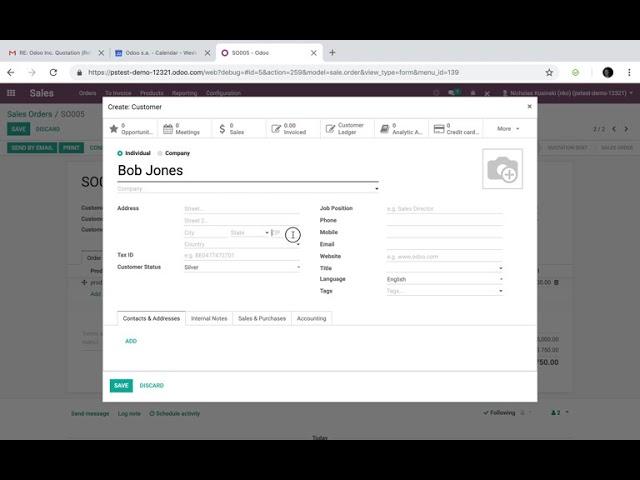 Odoo V12 - Related Fields & Custom Reporting