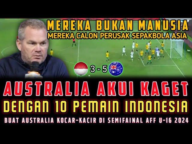  SAMPAI TAK PERCAYA️AUSTRALIA KAGET LIHAT KUALITAS FISIK INDONESIA U-16 SAMPAI BILANG BEGINI ?