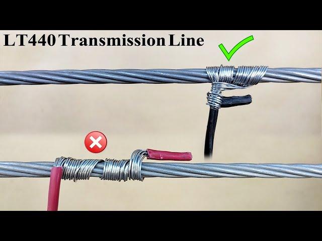 How To Properly Joint Electricity Meter Wire with LT440 Transmission Line - Amazing Idea!