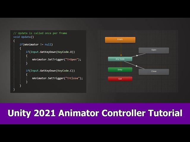 Unity 2021 Animator Controller Beginner Tutorial