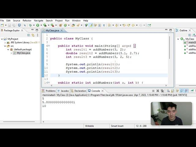 Method Overloading In Java Tutorial #93