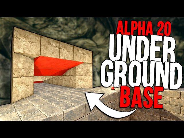 7 Days to Die: This UNDERGROUND HORDE BASE is INSANELY OP in Alpha 20 |Ultimate Underground AFK Base