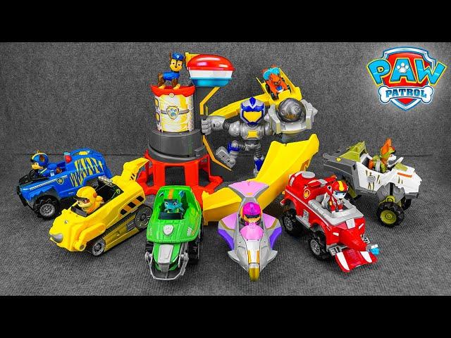 Paw Patrol RESCUE WHEELS toys unboxing ASMR | PAW Patrol Mighty Meteor Track Set | Rubble Marshall