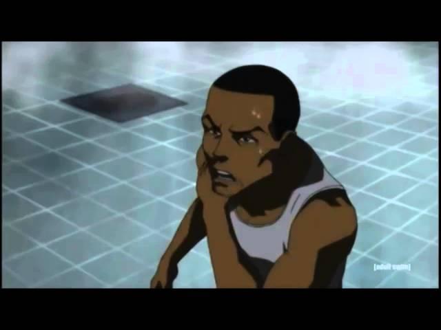 The Boondocks Booty Warrior Shower scene