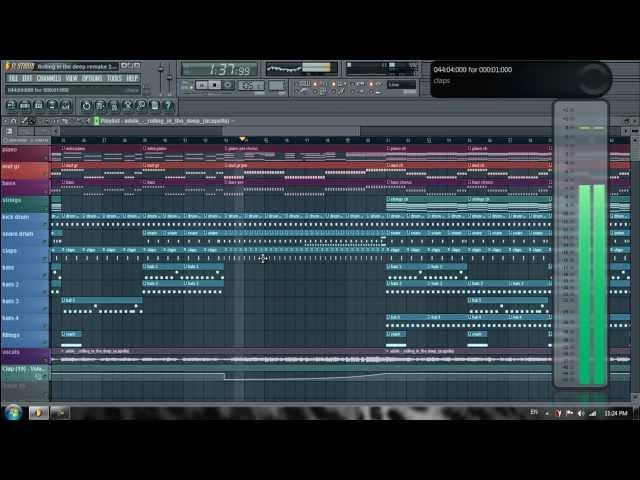 Adele - Rolling in the deep (FL Studio 10 Remake/Cover/Instrumental) W/ Vocal Free FLP