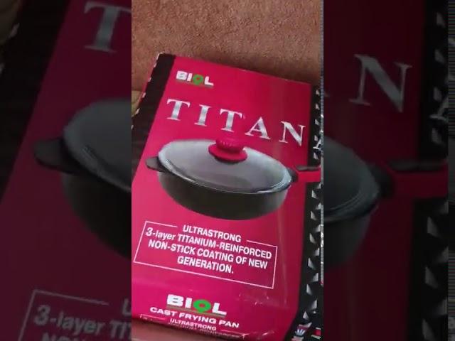 Распаковка  покупки сковороды Titanal 26 см с biolshop com ua