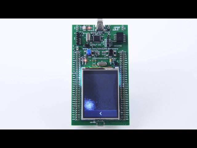 TouchGFX Demo on STM32F4 Discovery Board