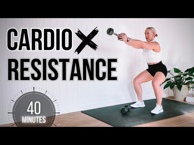 40 MIN KILLER CARDIO RESISTANCE TRAINING Workout - With Weights