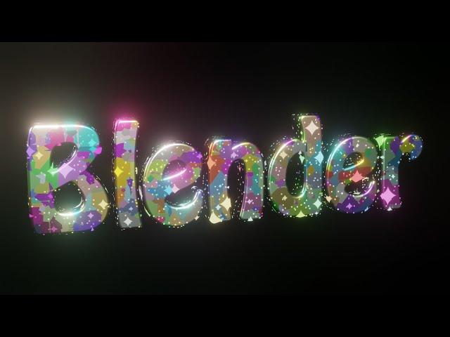 Sparkling Name with Blender  !!!  | Blender 2.82