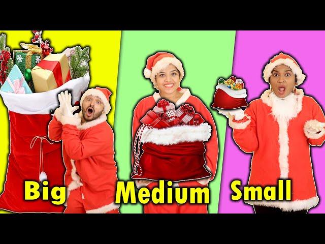 Big Vs Medium Vs Small Christmas Challenge | Hungry Birds