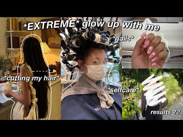 EXTREME GLOW UP TRANSFORMATION | cutting my long hair, nails, selfcare & days in my life in korea