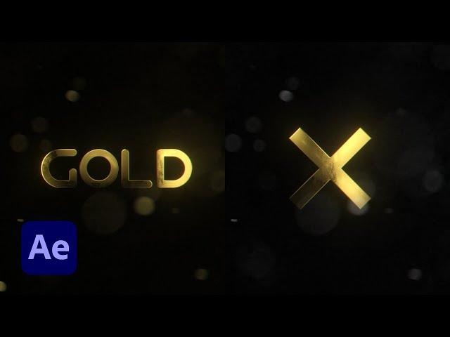 After Effects Tutorial: Gold Title Animation in After Effects