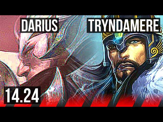 DARIUS vs TRYNDAMERE (TOP) | 6/0/1, Dominating | KR Diamond | 14.24