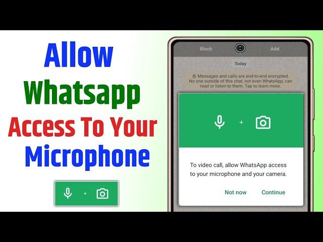 To call allow whatsapp access to your microphone tap settings permissions and turn microphone on