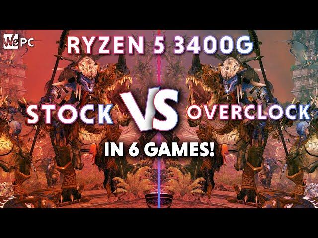 Ryzen 5 3400G vs 3400G Overclocked | Low, Med + High Settings!