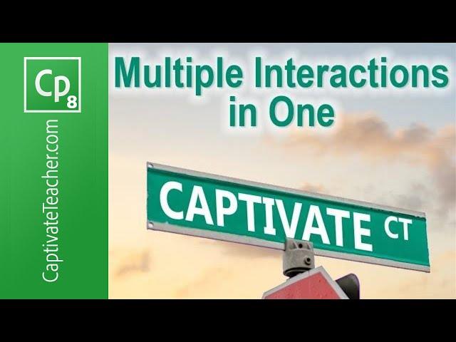 Adobe Captivate - Multiple Interactions in One