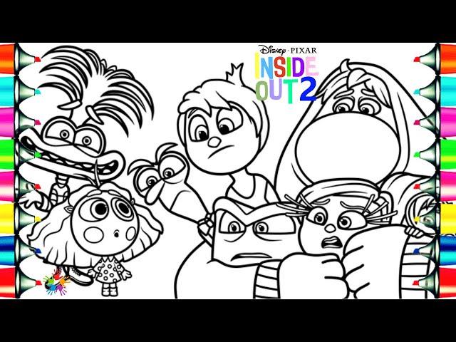 Inside Out 2 Coloring Pages / How to Color All Main Characters from Inside Out 2 / NCS Music