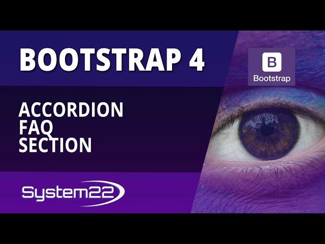 Bootstrap 4 Basics Accordion FAQ Section