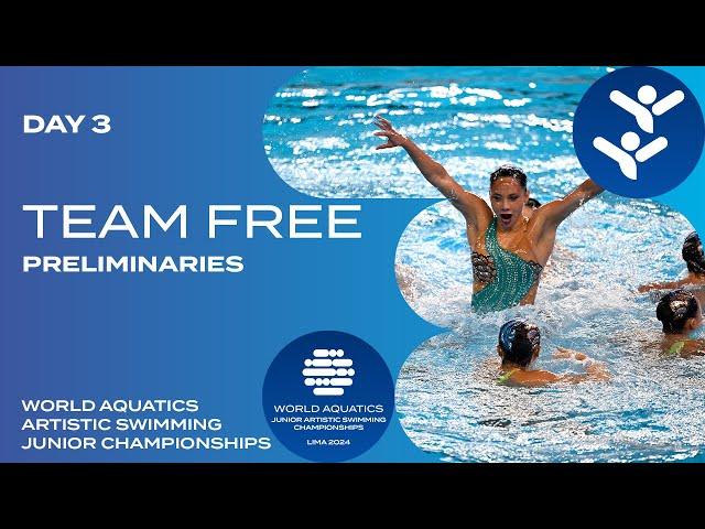 Team Free | Preliminaries | World Aquatics Artistic Swimming Junior Championships 2024