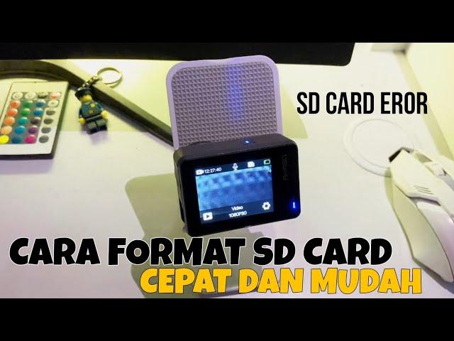 CARA FORMAT SD CARD|| SD CARD EROR BISA DI GUNAKAN LAGI